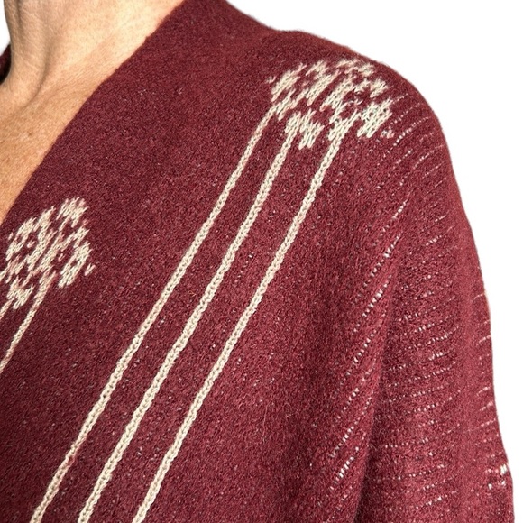 BCBG MaxSport Floral Cardigan Sweater Open Front Long S - Picture 6 of 9